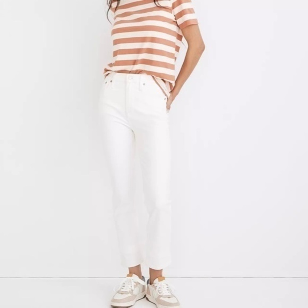 New Madewell Tall Curvy Perfect Vintage Jean Tile White 26T
